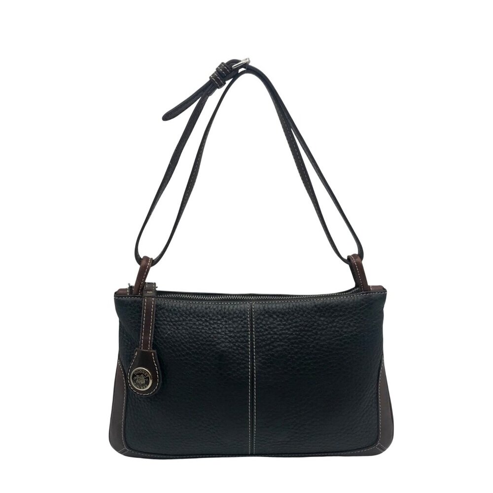 Dooney & Bourke Black & Brown Vintage Shoulder Bag